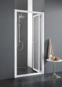 Nischenduschtür Domino Acrylglas Klappsystem Bild 2