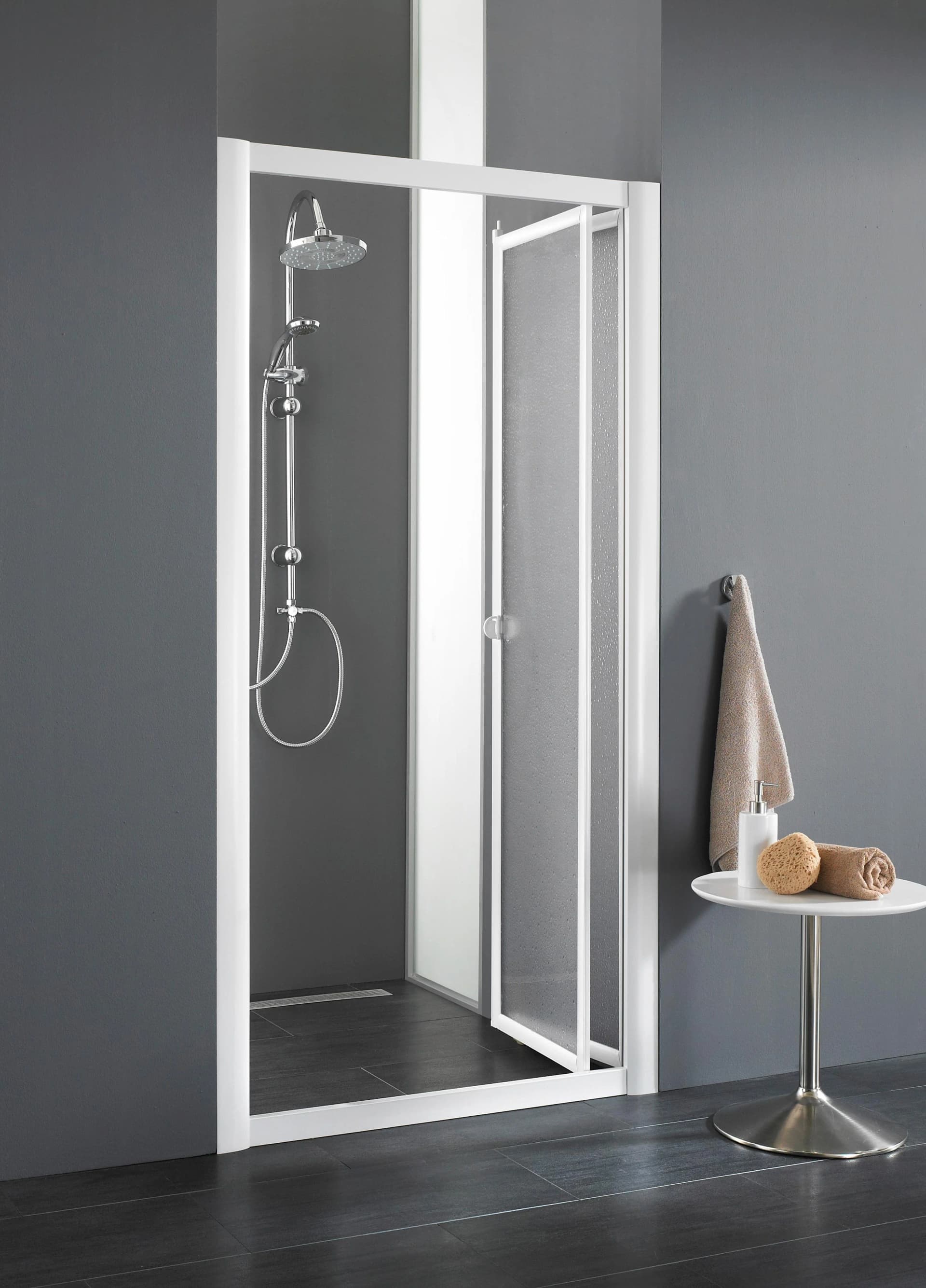 Nischenduschtür Domino Acrylglas Klappsystem - Bild 2