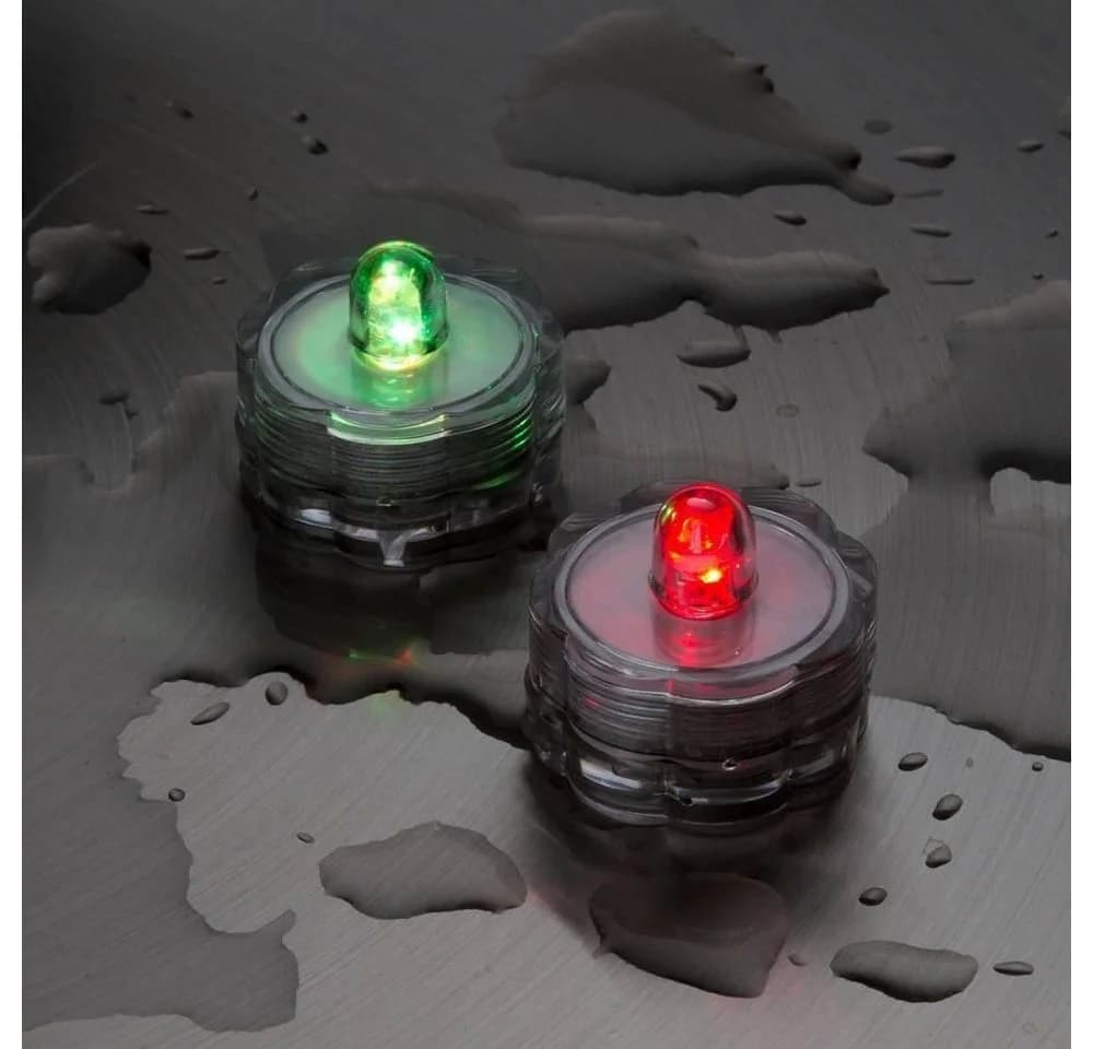 XMAS KING LED-Teelicht 2er Set RGB Farbwechsel Wasserdicht
