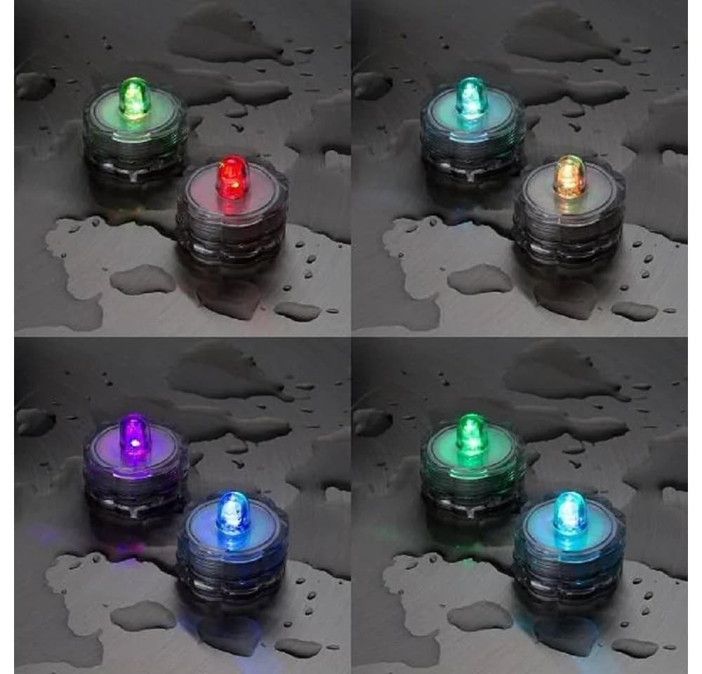 XMAS KING LED-Teelicht 2er Set RGB Farbwechsel Wasserdicht - Bild 2