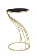 Natur24 Beistelltisch Flush Schwarz Gold Modern Bild 2