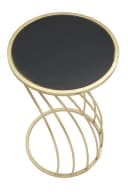 Natur24 Beistelltisch Flush Schwarz Gold Modern Bild 4