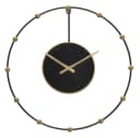 Natur24 Wanduhr Schwarz Gold Metall Modern Bild 2