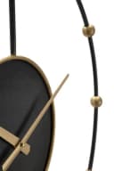 Natur24 Wanduhr Schwarz Gold Metall Modern Bild 3