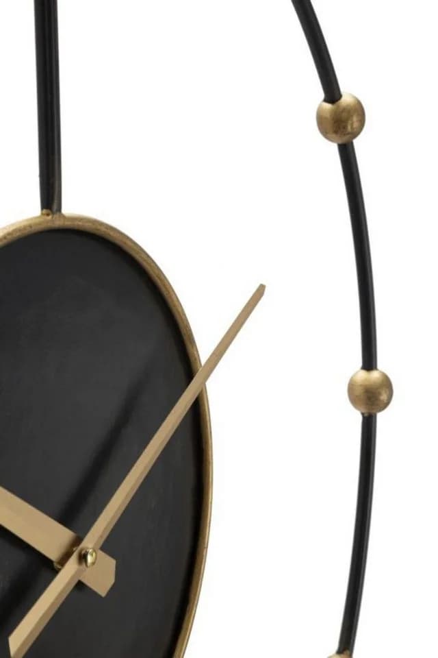 Natur24 Wanduhr Schwarz Gold Metall Modern - Bild 3