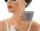MF Dekofigur Lady Paris Elegante Frauenfigur Schwarz Weiß Bild 4