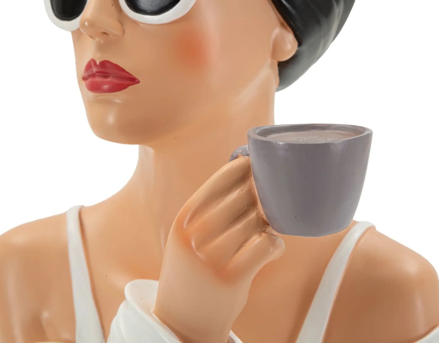 MF Dekofigur Lady Paris Elegante Frauenfigur Schwarz Weiß - Bild 4