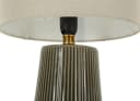 Natur24 Tischleuchte Harmony Beige Grün Eisen Keramik Stoff Bild 1
