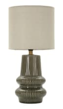 Natur24 Tischleuchte Harmony Beige Grün Eisen Keramik Stoff Bild 2