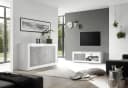HOME AFFAIRE Sideboard Basic 160cm Weiß Hochglanz Beton-Optik Bild 5