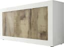 HOME AFFAIRE Sideboard Basic 160 cm Weiß Hochglanz 3 Türen Bild 2