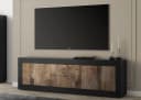 Home affaire Lowboard Basic 210 cm Schwarz Matt Metallgriff Bild 1