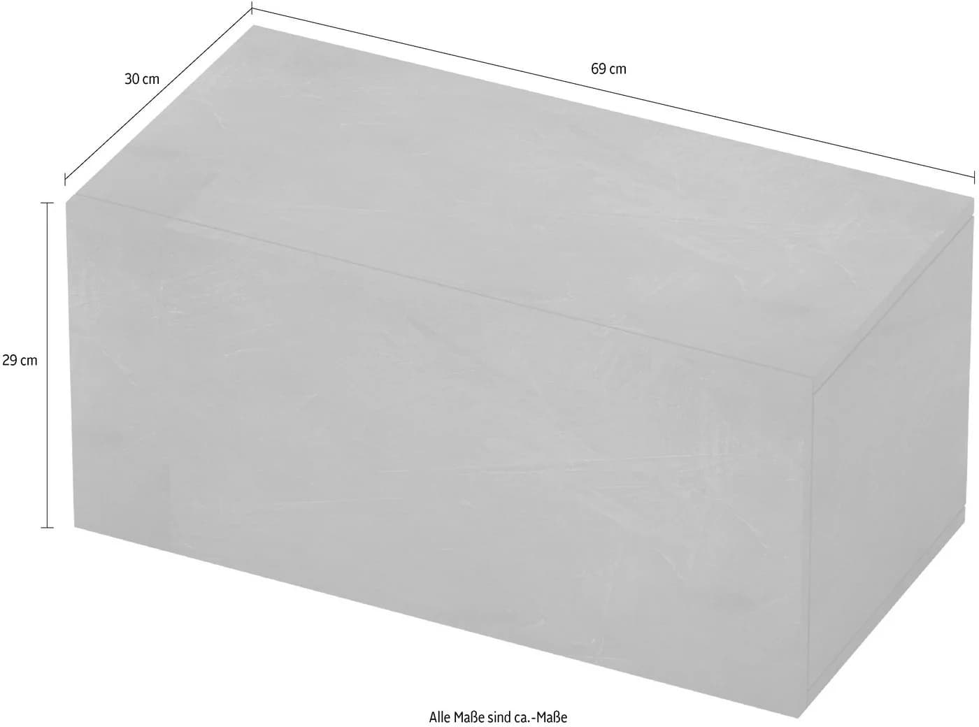 HOME AFFAIRE Hängevitrine Infinity Weiß Hochglanz 1 Klappe - Bild 4