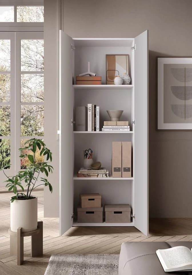OTTO HOME Aktenschrank Basic Weiß Hochglanz 2 Türen - Bild 3