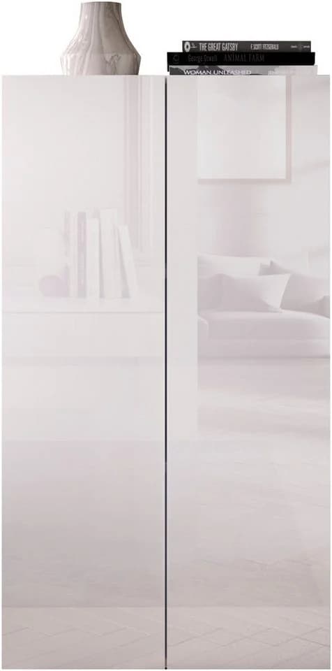 OTTO HOME Aktenschrank Basic Weiß Hochglanz 2 Türen - Bild 2