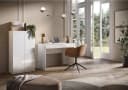 OTTO HOME Schreibtisch Basic Weiß Hochglanz mit Schublade Bild 4