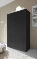 HOME AFFAIRE Highboard Basic 4 Türen Schwarz Matt Modern Bild 2
