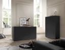 HOME AFFAIRE Highboard Basic 4 Türen Schwarz Matt Modern Bild 3