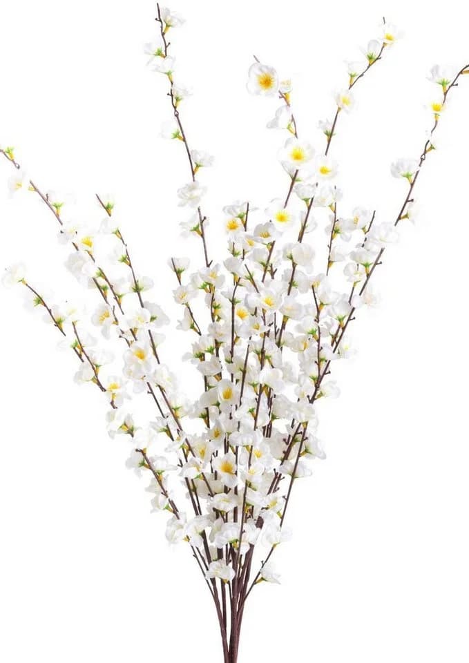 Kunstblume Frühlingsblütenbusch Grün Klassisch Dekorativ