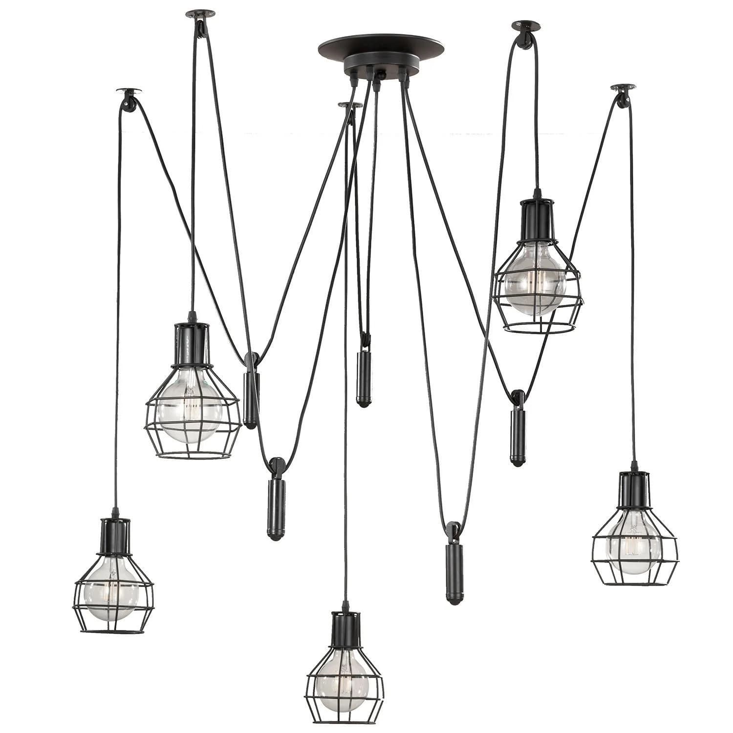 Hängeleuchte Spider Schwarz max. 22 Watt Mömax DE