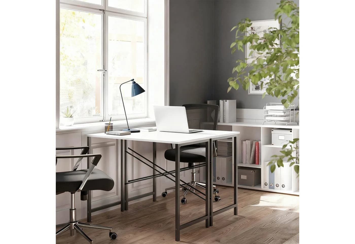 DUMOS Schreibtisch Kleiner Computertisch,stabil, platzsparend, Homeoffice Tisch - Bild 5