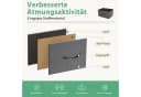 DUMOS Stauraumschrank Kommode mit Stoffschubladen Grau Bild 4