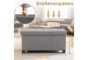 DUMOS Sitzhocker mit Stauraum, klappbare Sitzbank mit Beinen, Aufbewahrungsbox Bild 3