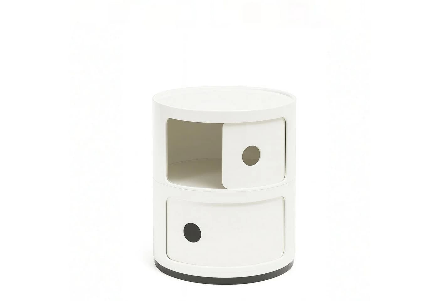 Kartell Container Componibili 2 Fächer Weiß ABS-Kunststoff