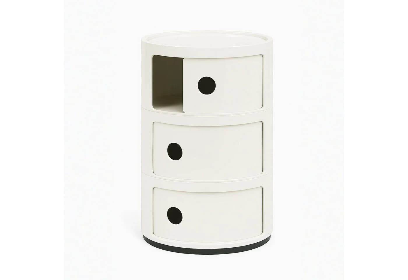 Kartell Container Componibili 3 Fächer Weiß ABS-Kunststoff