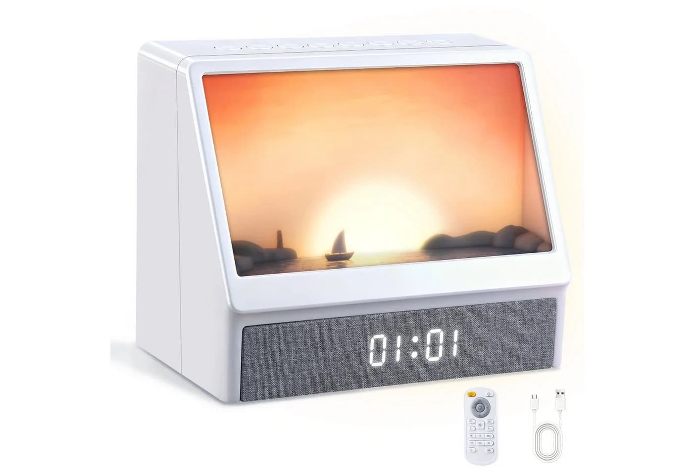 CkeyiN Pro Sonnenaufgang Wecker mit Bluetooth 5.0 und 12 Naturgeräuschen - Bild 2