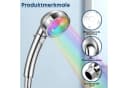 CkeyiN Pro Duschbrause mit Farbwechsel 7 Farben ABS verchromt Bild 4