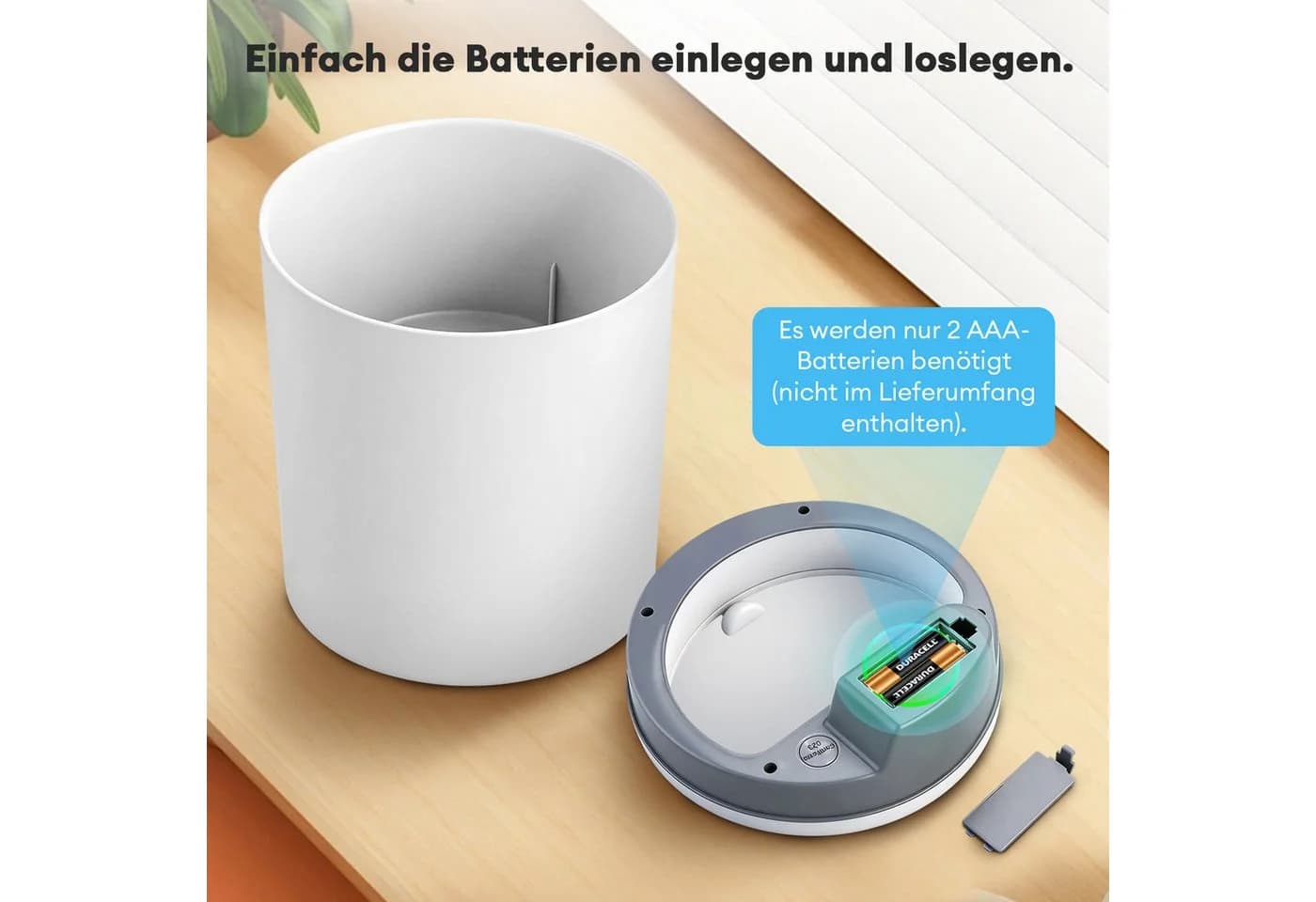 CkeyiN Pro Kosmetikeimer mit Infrarotsensor und Softclose-Deckel, Weiß - Bild 4