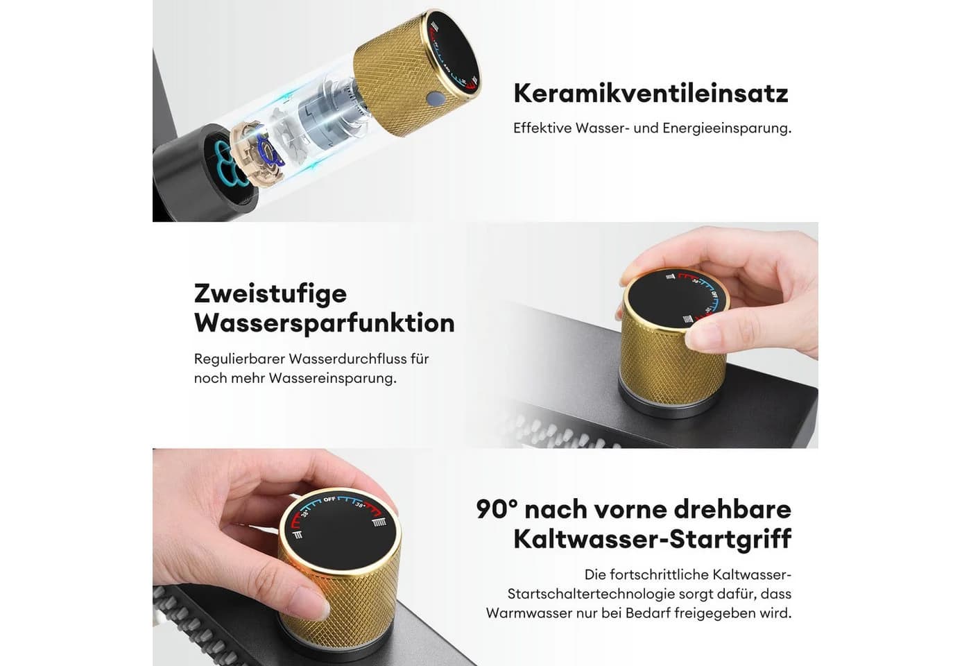 CkeyiN Pro Küchenarmatur Edelstahl 304 mit 4 Modi & 360° Schwenkbar - Bild 4