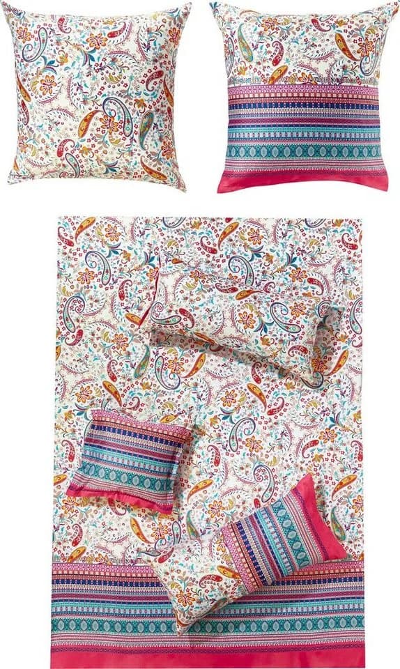 Bassetti Bettwäsche Burano Mako-Satin Paisley Rosa - Bild 2