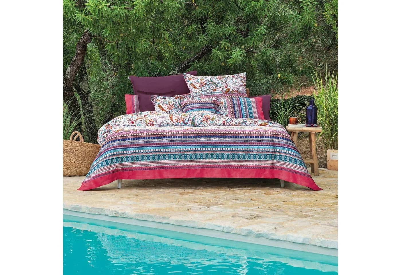 Bassetti Bettwäsche Burano Mako-Satin Paisley Rosa - Bild 3