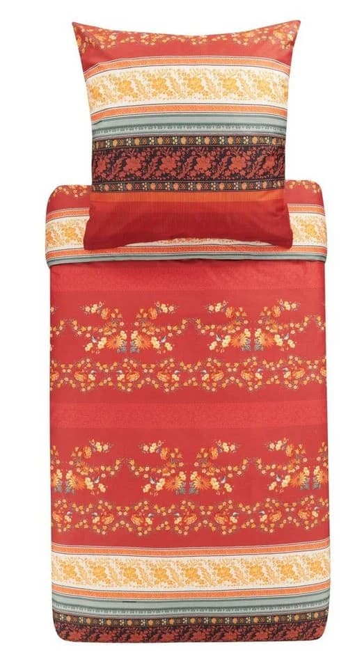 Bassetti Bettwäsche OROSEI Satin 2-teilig Rot