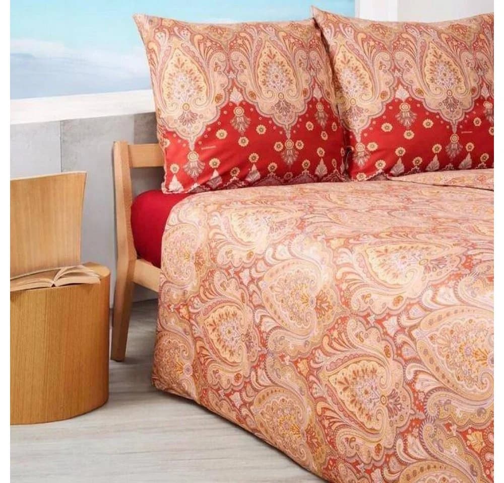 Bassetti Bettwäsche Isolabella R1 Mako-Satin Rosa/Rot Paisley - Bild 2