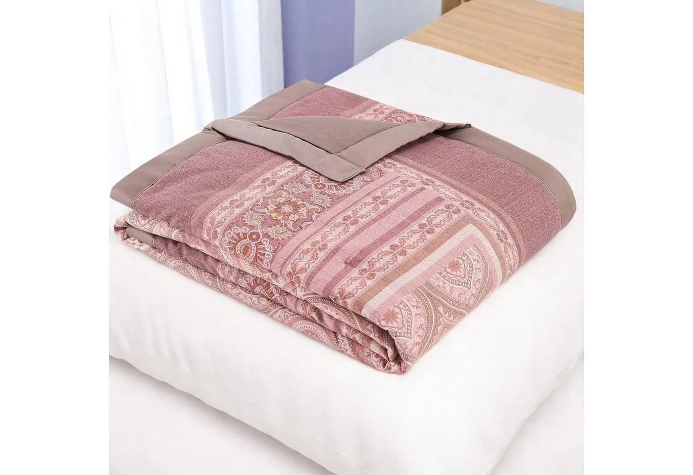 Bassetti Plaid Hanbury Rosa Baumwolle 135x190 cm - Bild 3