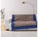 Bassetti Plaid Torcello 135x190 cm Blau Filigranes Muster Bild 2