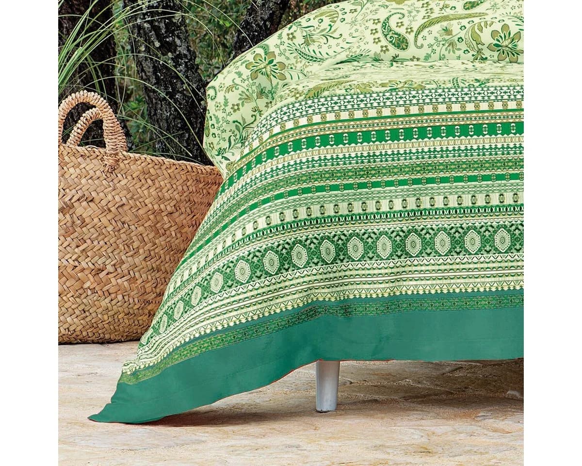 Bassetti Bettwäsche Mako Satin 2-teilig Grün Italien - Bild 3
