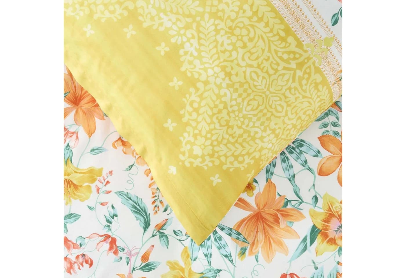Bassetti Bettwäsche CASABLANCA Satin 3-teilig Gelb Floral - Bild 4