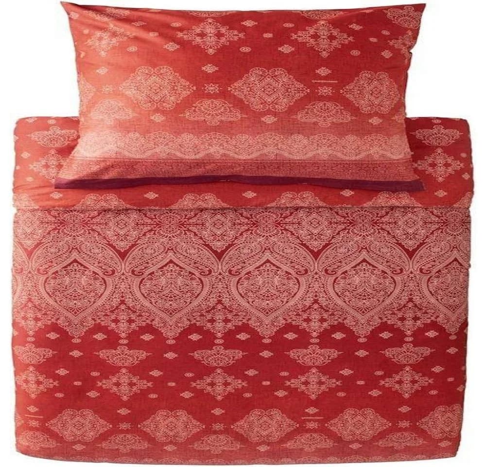 Bassetti Bettwäsche Kerala Mako Satin Rubinrot Paisley 2-teilig - Bild 3