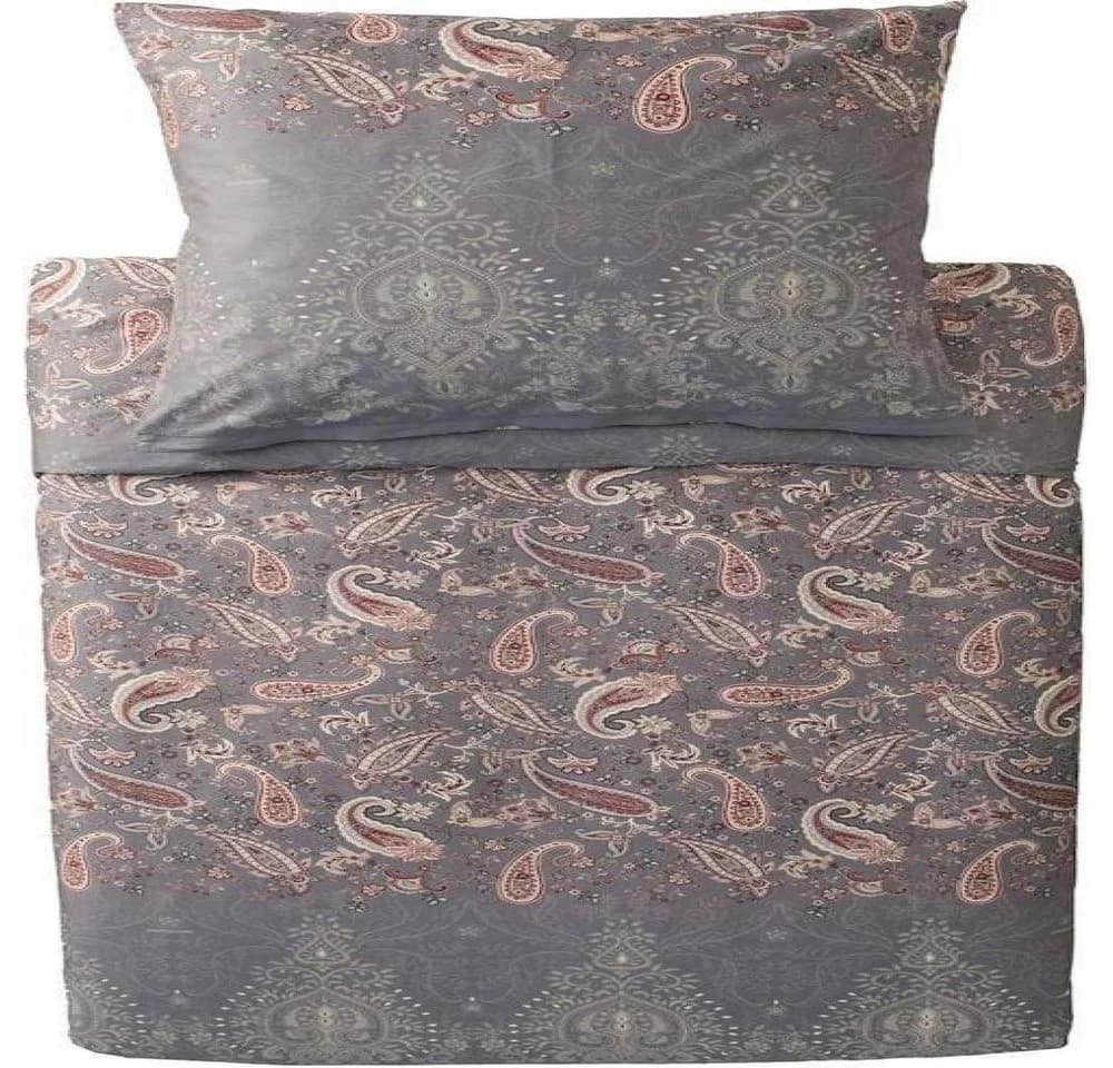 Bassetti Bettwäsche Monnalisa Grigio Mako Satin Grau Paisley