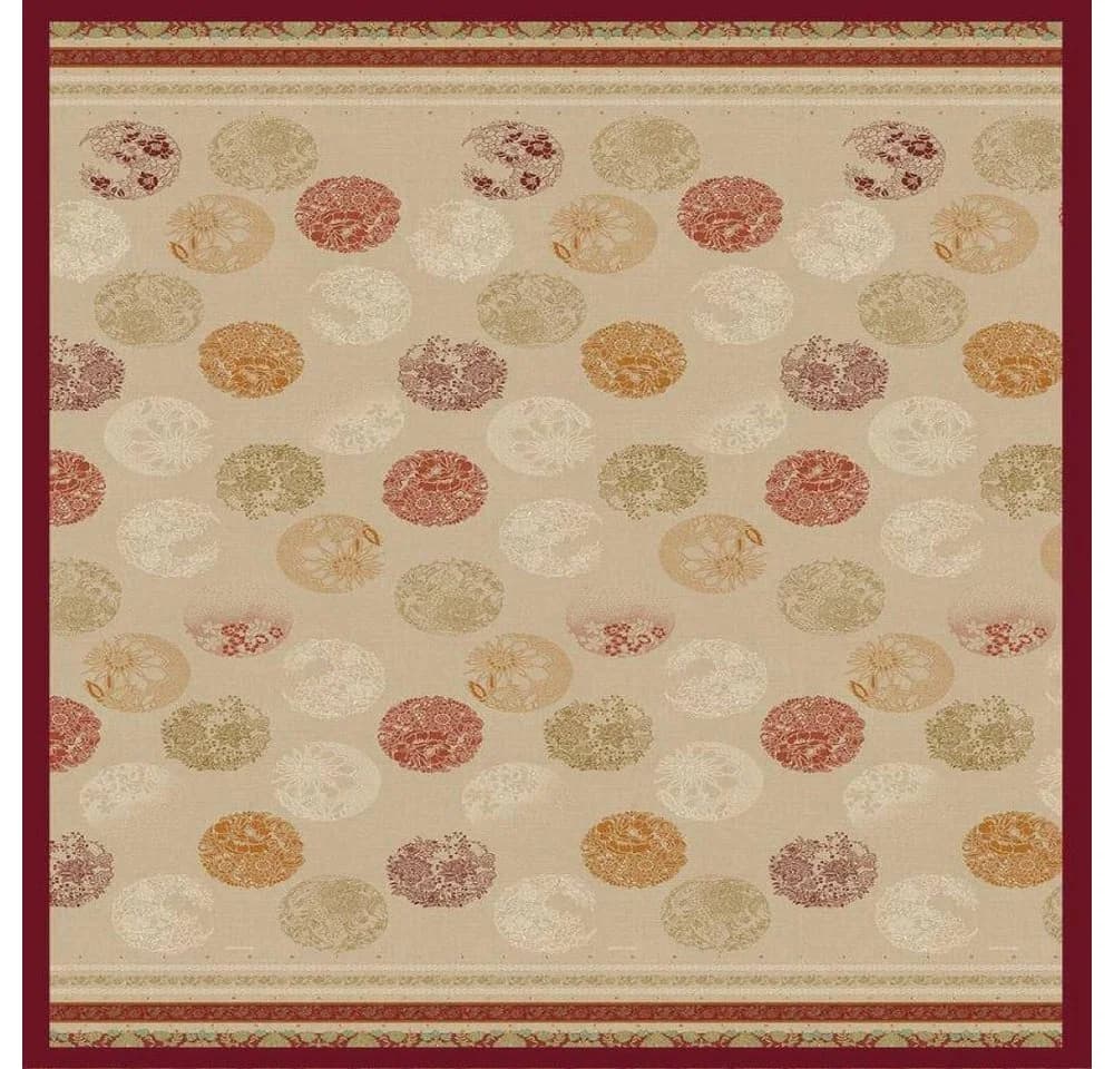 Bassetti Plaid Florence Rot 100% Baumwolle