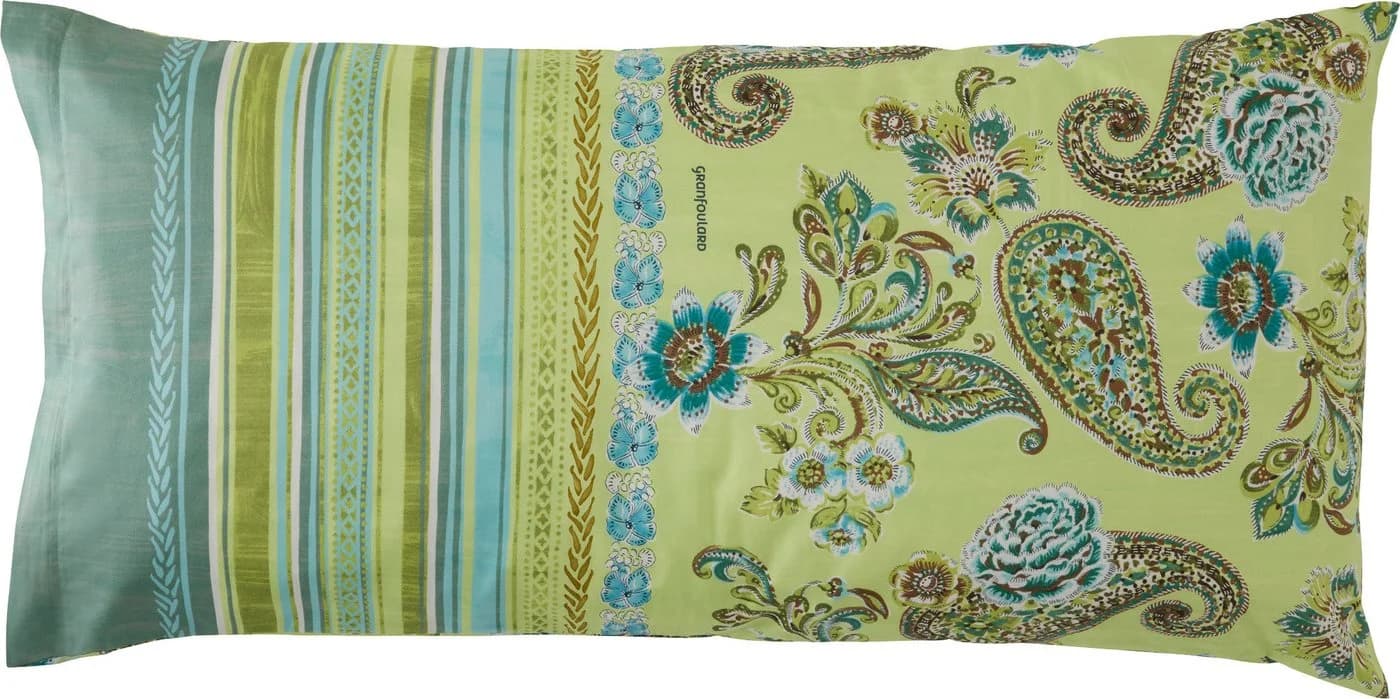 Bassetti Kissenbezug Rapallo Feinsatin Paisley Grün - Bild 2