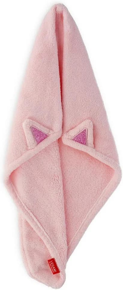 Legami Turban-Handtuch für Haare - Mikrofaser mit Knopfverschluss