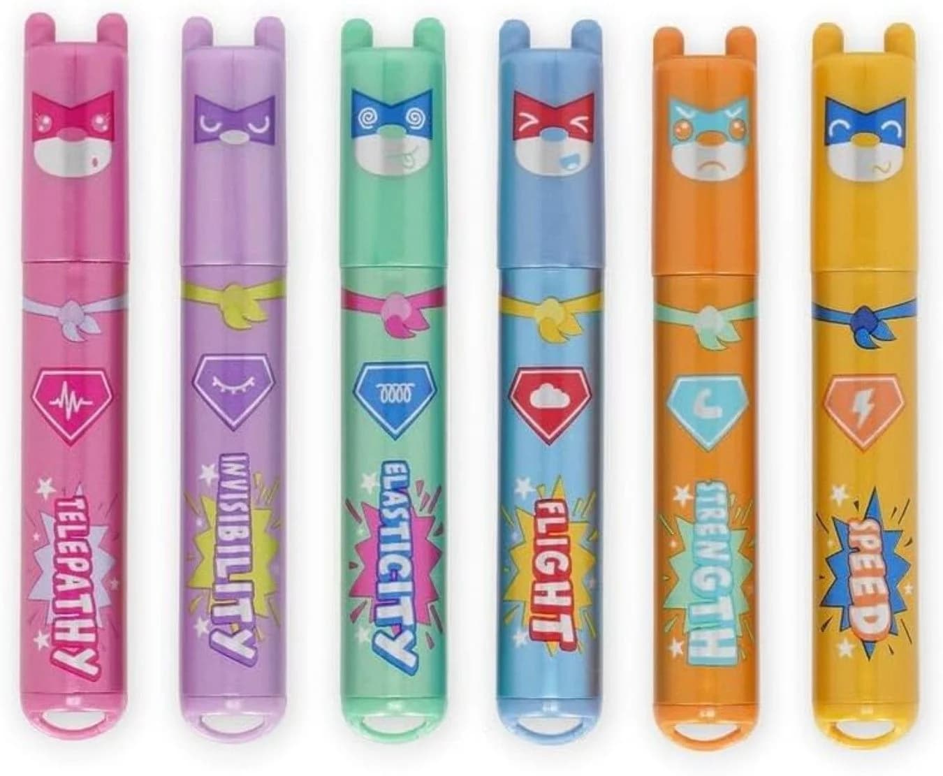 Legami Teddy’s Superpower 6 Mini-Textmarker Teddy Bear Design - Bild 2
