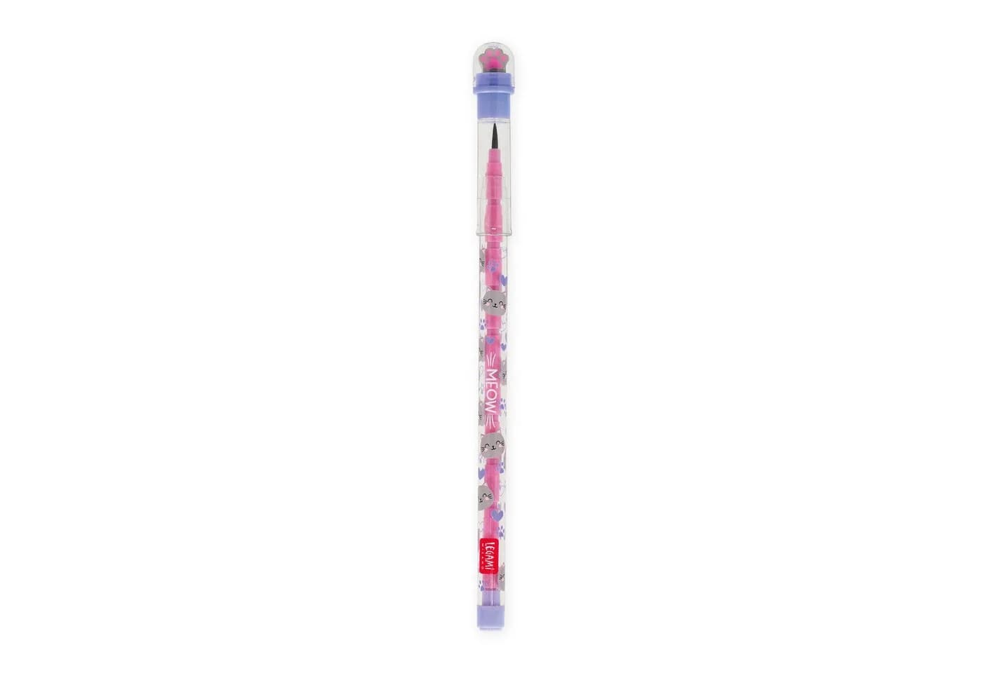 Legami Stapelbarer Bleistift mit Radiergummi Take a Tip Kitty Katze - Bild 2