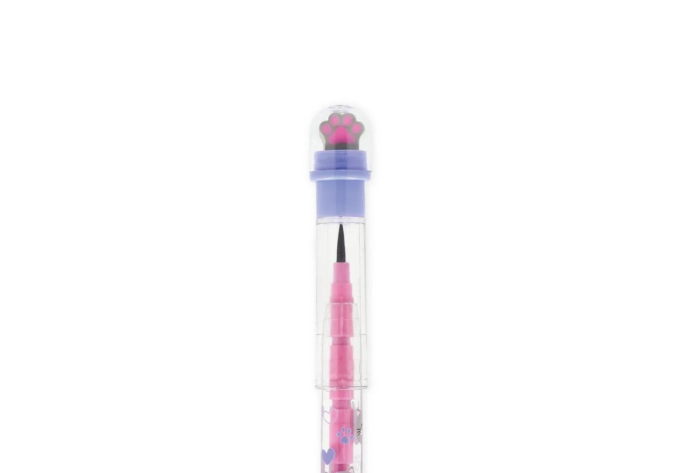 Legami Stapelbarer Bleistift mit Radiergummi Take a Tip Kitty Katze - Bild 4