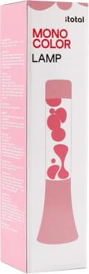 I-TOTAL Lavalampe Rosa Pastell Flared Retro-Design Bild 1